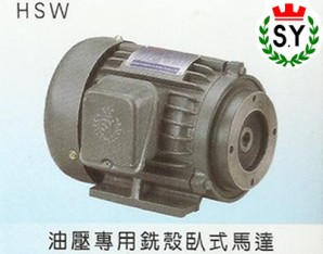 群策電機_油壓專用銑殼臥式馬達HSW